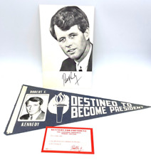 RARE 1968 VINTAGE ROBERT F KENNEDY PRESIDENTIAL CAMPAIGN ITEMS picture