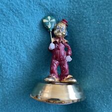 Vintage Hand Painted Metal Clown With Balloon picture