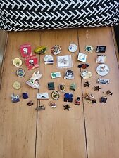39 VINTAGE TO MODERN Lot Of 39 Hat Pins Lapel Pins Mixed Group picture