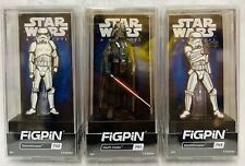 FiGPiN Star Wars A New Hope Darth Vader #701 Stormtrooper #702 #703 Pin Set of 3 picture