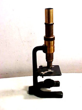 Vintage Schutz A.-G. Cassel D.R.G.M. Brass & Steel Microscope Missing Eyepiece picture
