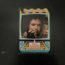 MAX HEADROOM Topps Trading Card + DVD 1986 Original Movie Rare MTV Music Video picture