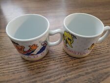 Vintage Sesame Street Mini Coffee Mugs Bert Ernie Big Bird picture