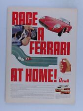 Revell Race A Ferrari At Home Vintage 1967 Original Print Ad 1 Page 8.5 x 11