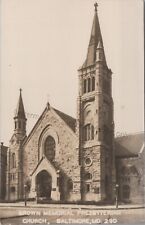 Baltimore, MD: RPPC Brown Memorial Presbyterian Church, Maryland Photo Postcard picture