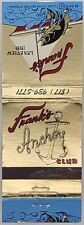 Atlas Matchbook Cover Franks Anchor Club Lakeview Inn Belton TX Texas picture
