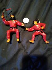 vintage extremely rare ninja finger puppets 1986 Lanard toys LTD made in Macao. picture
