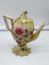 Vintage  Nini Handpainted Scalloped Teapot Ceramic Porcelain picture
