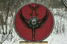 X-MAS GIFT Wood & Metal Medieval Knight Shield Handcrafted Viking Shield 24 inch picture