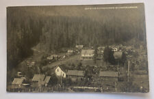 Vintage RPPC Postcard 1915~ Aerial View of Town, Railroad Tracks ~Detroit Oregon picture