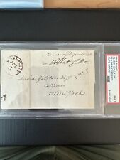Albert Gallatin Signed Free Frank PSA 7 Auto Signed July 2, 1810 picture