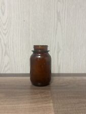 Vintage Amber Brown Glass Jar picture