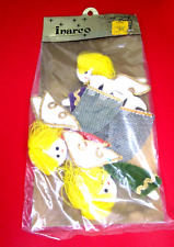 NEW~VTG~Inarco~Pkg Of 3 Angel~Package Topper/Ornaments~Made in Japan~1960's MCM picture