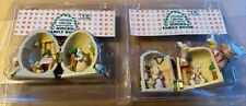 Cottontale Collections Bunny Hinged Family Houses 1995 Lot Of 2 Rare In Package picture