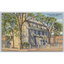 Postcard Linen Warner House Built 1723 Porthsmouth New Hampshire picture