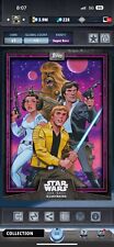 Star Wars Card Trader 2017 (125cc) Super Rare Luke, Leia, and Han Purple CTI picture