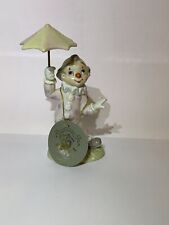 Vintage 1986 Lefton China Clown With Umbrella picture