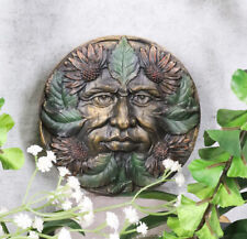 Ebros Summer Season Bronzed Blooming Floral Foliage Celtic Greenman Wall Decor picture