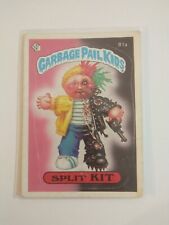 1985 Topps Garbage Pail Kids 2nd Series 2 Glossy Back Card 81a Split Kit picture