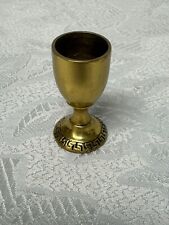 Vintage Jewish Brass Mini Travel Candlestick made in Israel, 2” Tall picture