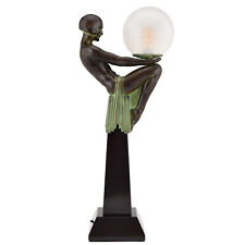 Art Deco style lamp nude holding a globe ENIGME Max Le Verrier picture