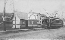 Trolley Car Station Depot Mount Carmel Hamden Connecticut CT Reprint Postcard picture