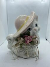 Vintage Fancy Cat with Hats Trippies Inc Taiwan Ceramic  ~5.5