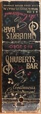 Shubert's Bar Philadelphia PA Pennsylvania Vintage Matchbook Cover picture