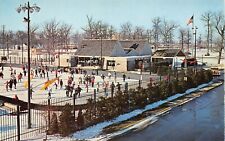 Columbus IN Indiana Hamilton Lincoln Center Ice Skating Rink Arena Postcard C57 picture