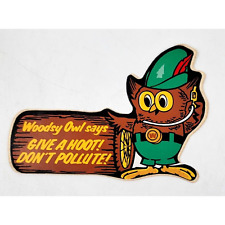 Woodsy The Owl Give A Hoot Don't Pollute Stickers Camping Outdoors Litter Bug picture