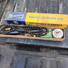 VINTAGE MERCURY # 5 ELECTRIC SOLDERING IRON 115V W/ ORIGINAL BOX WORKING  picture