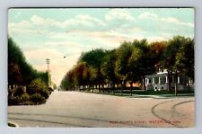 Waterloo IA-Iowa, West Fourth Street, Advertising, Vintage c1909 Postcard picture