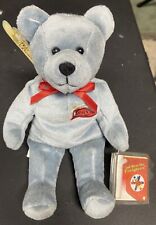 God Bless Our Firefighters Bear Plush Beanie Holy Bears  Halo Over Helmet 2001 picture