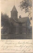 1907 HINCKLEY Public SCHOOL IL Illinois REAL PHOTO RPPC POSTCARD picture