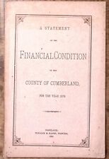 1879 PORTLAND CUMBERLAND COUNTY MAINE  STATEMENT OF FINANCIAL CONDITION  Z5431 picture