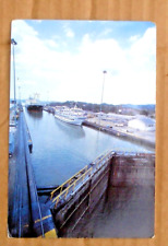 M/V Great Rivers Explorer Cruise Ship at Gatun Locks Panama Canal Vtg Postcard picture