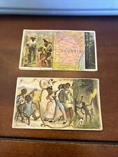 ARBUCKLE COFFEE TRADE CARD 1800s Lot Of 2 African American Black Americana Theme picture