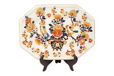 Oriental Imari Style Pattern Porcelain Hexagonal Tray 14