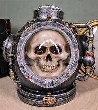 Ebros Steampunk Nautical Marine Diver Helm Submarine Ship Skull Macabre Figurine picture