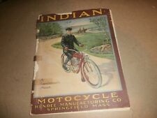 Vintage Original 1910 Indian Motorcycle Catalog Hendee Manufacturing Co picture