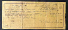 1916 OLD BUCK GUANO Company RICHMOND Virginia Promissory Note w TAX STAMP picture