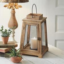 Sandalwood Mesh Lantern - Farmhouse Candle Holder - Rustic Country picture