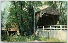 Postcard - Whittier Covered Bridge - Ossipee, New Hampshire picture