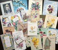 Vintage Easter Greeting Card Lot of 25 Paper Ephemera picture