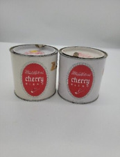 Lot of 2 Vintage Middleton's Cherry Blend Tobacco Tin Can w/ Lid & Opener 8oz 4