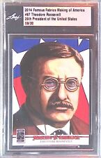 2014 Theodore Roosevelt #87 2014 Famous Fabrics Making of America 08/30 picture