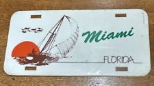 VTG 1980s MIAMI Florida Plastic License Plate picture