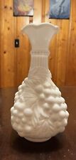 1950s Imperial Grapes Milk Glass Vase MCM picture