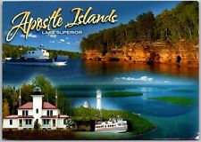 Postcard: Lake Superior, Apostle Islands, Wisconsin A134 picture