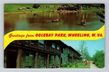 Wheeling WV-West Virginia, Oglebay Park, Banner Greetings, Vintage Postcard picture